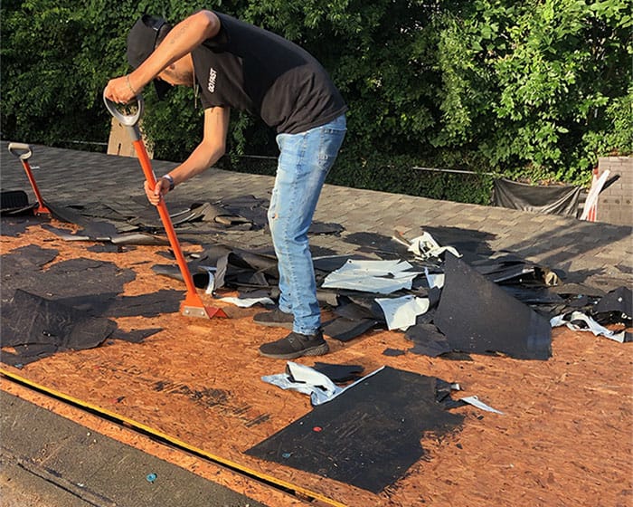 Roof replacement job 